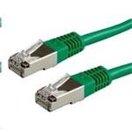 Patch kábel Cat6A, S-FTP - 3 m, zelený PK-SFTP6A-030-GREEN