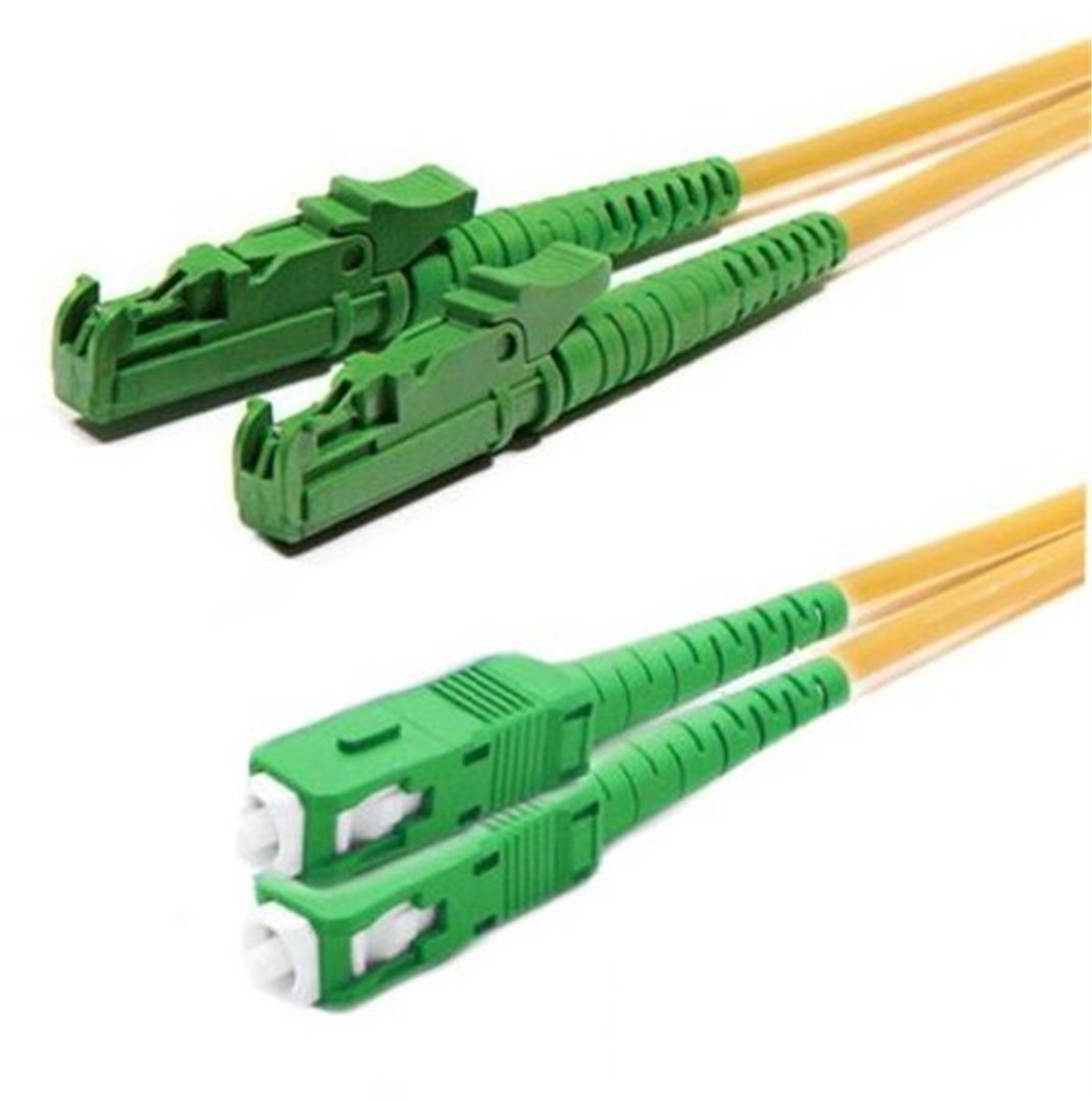 Patchcord FO Duplex E2000/APC-SC/APC 9/125um 2m, OS2 5027107952211042