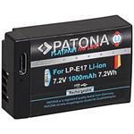 PATONA baterie pro foto Canon LP-E17 1000mAh Li-Ion Platinum USB-C nabíjení PT1352
