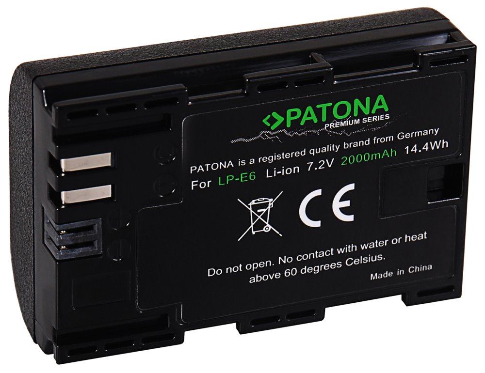 PATONA baterie pro foto Canon LP-E6 2000mAh Li-Ion Premium PT1212