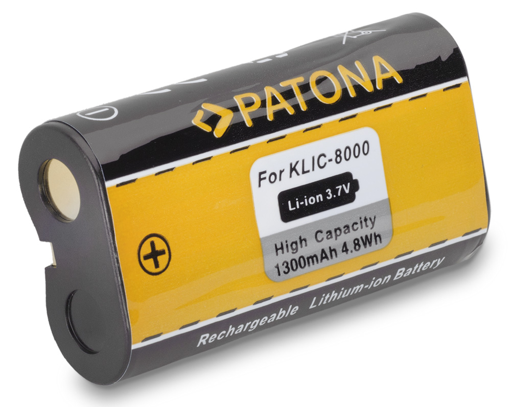 PATONA baterie pro foto Kodak KLIC-8000 1300mAh PT1116