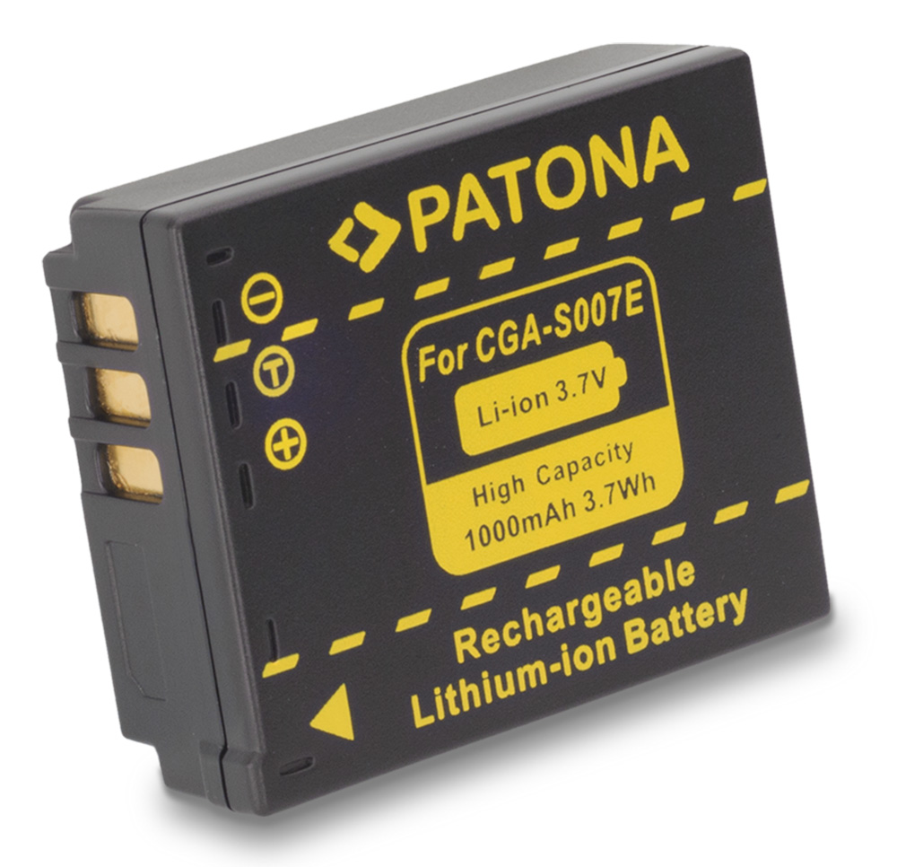 PATONA baterie pro foto Panasonic S007E Li-Ion 3.6V 1000mAh PT1043