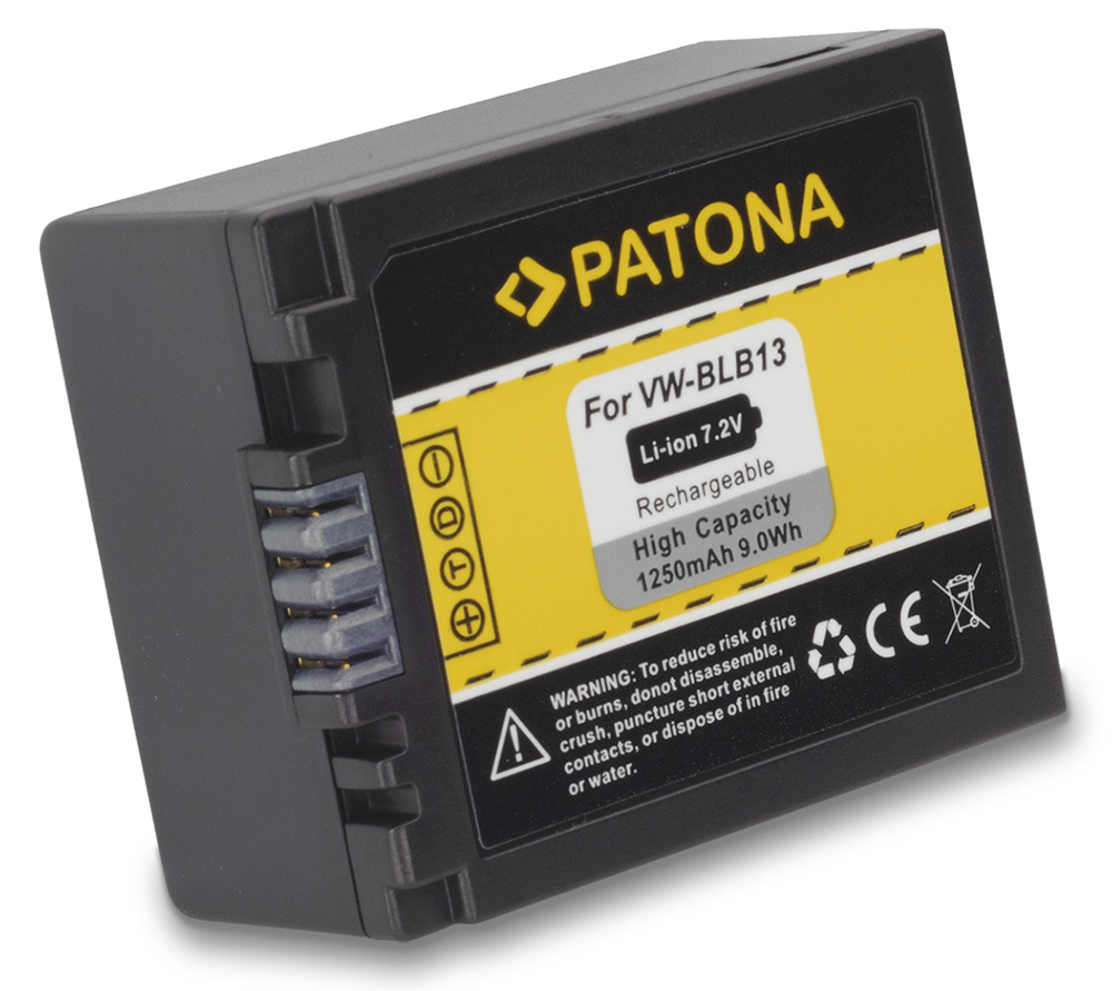 PATONA baterie pro foto Panasonic VW-BLB13 1250mAh Li-Ion PT1123