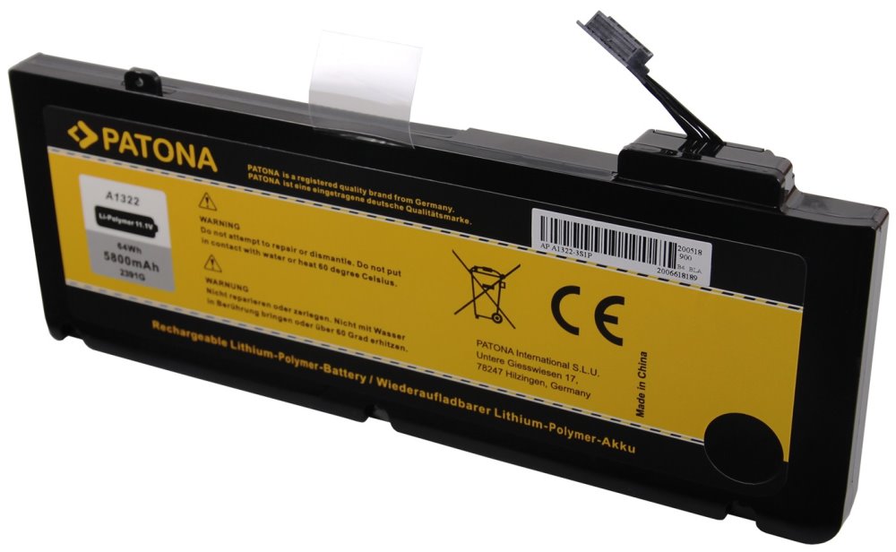 PATONA baterie pro ntb APPLE MacBook Pro 13" 5800mAh Li-Pol 11,1V PT2391