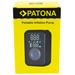 PATONA cestovní mini kompresor do auta, na kolo/ powerbank 4000 mAh/ LED SOS/ USB-A/ USB-C/ LCD PT4223