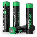 PATONA nabíjecí baterie AAA/LR03 Li-Pol 500mAh 1,5V s USB-C nabíjením, 4ks v balení PT1409