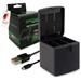 PATONA nabíječka otevírací pro digitální kameru Triple GoPro Hero 9/Hero 10/Hero 11/Hero 12/ AHDBT901/ USB-C PT1795