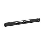 PatPatch panel Solarix 12 x RJ45 CAT5E UTP 150 MHz čierny 1U SX12-5E-UTP-BK