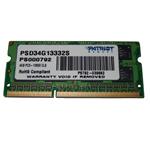 PATRIOT 4GB DDR3 1333MHz / SO-DIMM / CL9 / EP PC3-10666 PSD34G13332S