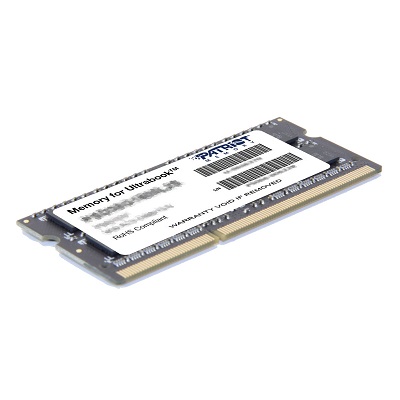 PATRIOT Ultrabook 8GB DDR3 1600MHz / SO-DIMM / CL11 / PC3-12800 / 1,35V PSD38G1600L2S
