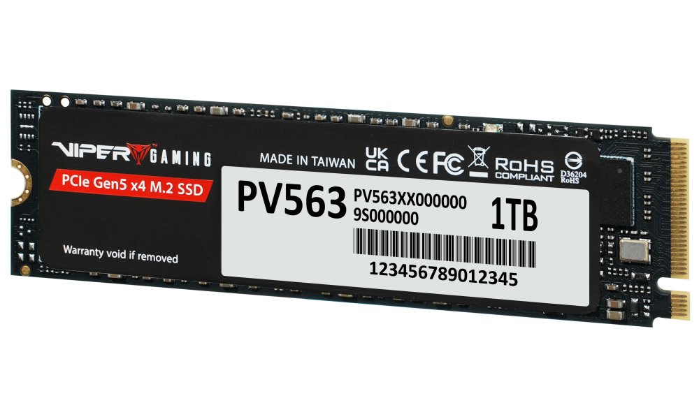 PATRIOT VIPER PV563 1TB SSD / Interní / M.2 NVMe PCIe Gen5 x4 / 2280 / PV563P1TBM28H