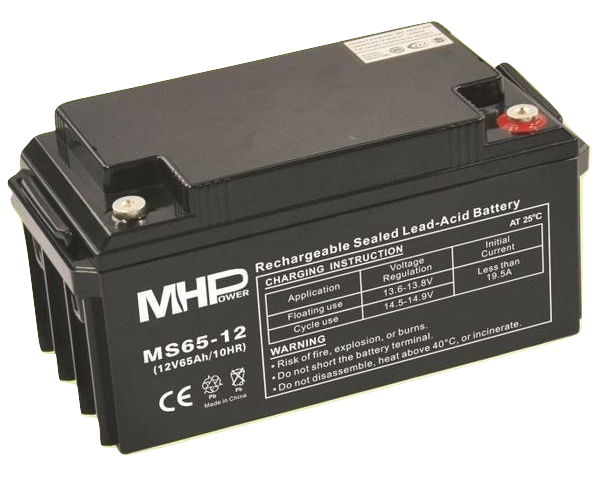 Pb akumulátor MHPower VRLA AGM 12V/65Ah (MS65-12)