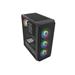 PC skříň Fury SHOBO/Midi Tower/Transpar./Černá NFO-2154