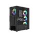 PC skříň Fury SHOBO SH8F, ARGB , Midi Tower, Černá NFO-2402