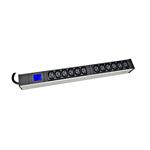 PDU IT METER, integr.merení, 12x C13,Al, 19", 1U, RAL 7035 HSMPE308