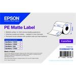 PE Matte Label - Die-cut Roll: 76mm x 127mm C33S045716