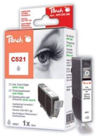 PEACH kompatibilní cartridge Canon CLI-521GY, Grey, 10 ml PI100-86