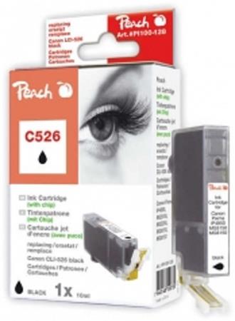 PEACH kompatibilní cartridge Canon CLI-526BK, Black, 10 ml PI100-128