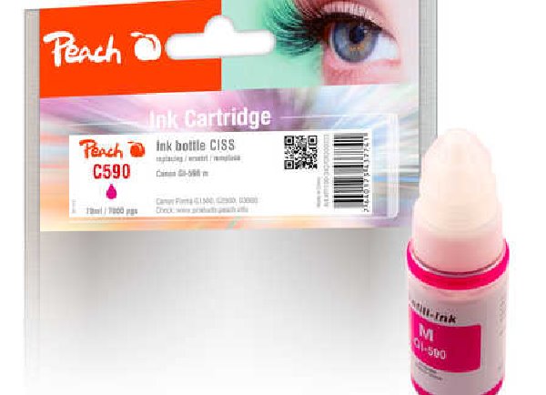 PEACH kompatibilní cartridge Canon GI-590, magenta, 70 ml 320223