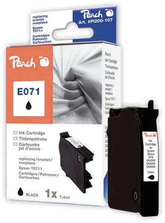 PEACH kompatibilní cartridge Epson T0891, Black, 8,1 ml