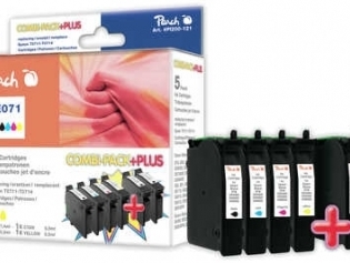 PEACH kompatibilní cartridge Epson T0895 MultiPack Plus, 2xBlack, Cyan, Magenta, Yellow, 2x 8,1 ml, 3x 6,2 ml PI200-121