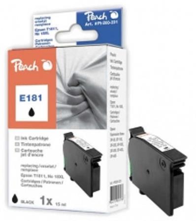 PEACH kompatibilní cartridge Epson T1811, Black, 15 ml PI200-231