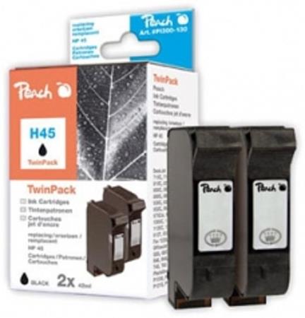 PEACH kompatibilní cartridge HP 51645A No.45 TwinPack, Black, Black, 2 x 44 ml PI300-130