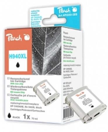 PEACH kompatibilní cartridge HP C4906AE, No. 940XL, Black, 70 ml PI300-389
