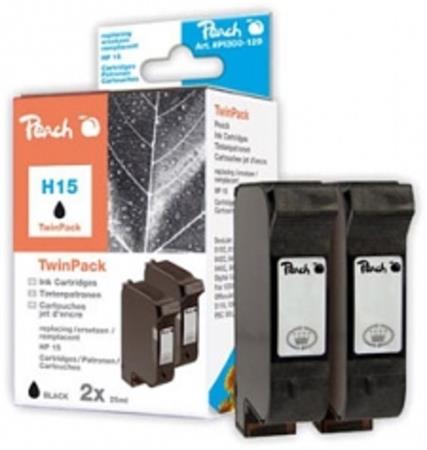 PEACH kompatibilní cartridge HP C6615D No.15 TwinPack, Black, 2 x 44 ml PI300-129