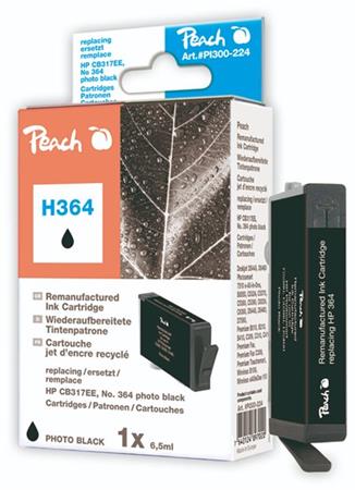 PEACH kompatibilní cartridge HP No.364, new chip, photo black, 6,2 ml 313790