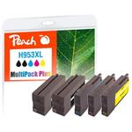 PEACH kompatibilní cartridge HP No. 953XL, Multi-Pack-Plus, 2x bk, 1x c,m,y; 2x43/3x20ml, NEW čip PI300-729