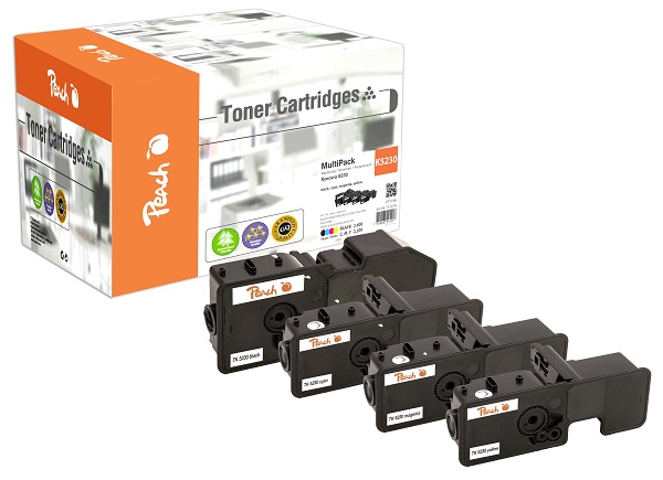 PEACH kompatibilní toner Kyocera TK-5230 MultiPack, bk, c, m, y, 1x2600, 3x2200 výnos 112418