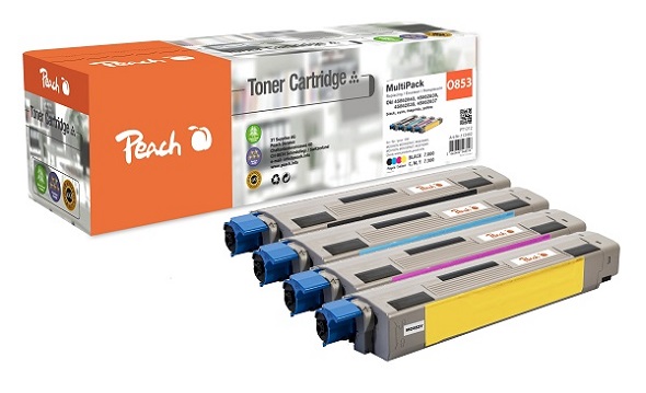 PEACH kompatibilní toner OKI MC 853 MultiPack, bk, c, m, y 112482