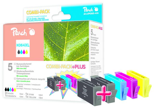 PEACH Multipack pack Plus HP 364XL 2xB,C,M,Y 316405