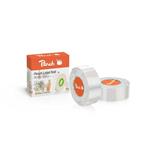 PEACH PE101 - štítky, 14x40mm, 180ks, termální syntetický papír, transparentní PE102