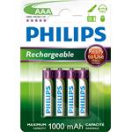 Philips dobíjecí baterie AAA 1000mAh, NiMH - 4ks R03B4RTU10/10