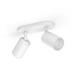 PHILIPS Fugato bodové svítidlo, Hue White and Color ambiance, 240V, 2x5.7W GU10, Bílá 5063231P7