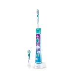 Philips HX6322/04 Sonicare for Kids, zubní kartáček, pro děti, 62000 kmitů/min, 2 režimy čištění, Bluetooth, aqua