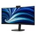 Philips LCD 34B2U3600CH 34" zakřivený VA/3440x1440@120Hz/4ms/300cd/2xHDMI/DP/4xUSB/USB-C dock/RJ45/Webcam 34B2U3600CH/00