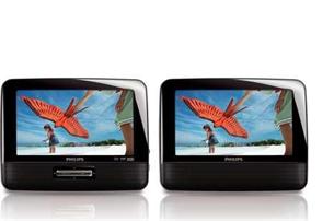 Philips PD7022/12 prenosny DVD prehravac 7"(18cm) s dvoma LCD displejmi