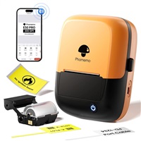 Phomemo Tiskárna štítků E50 Pro, oranžová + role štítků 230 ks (50x30 mm) 10400109011
