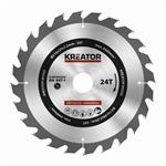 Pílový kotúč Kreator KRT020420 na dřevo 210mm, 24T