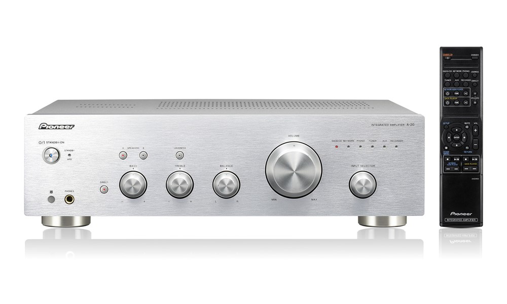 PIONEER A-20-S audio zesilovač 2x50W (4) , stříbrný