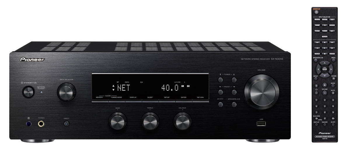 Pioneer audio přijímač 2.0 se sítí černý SX-N30AE-B