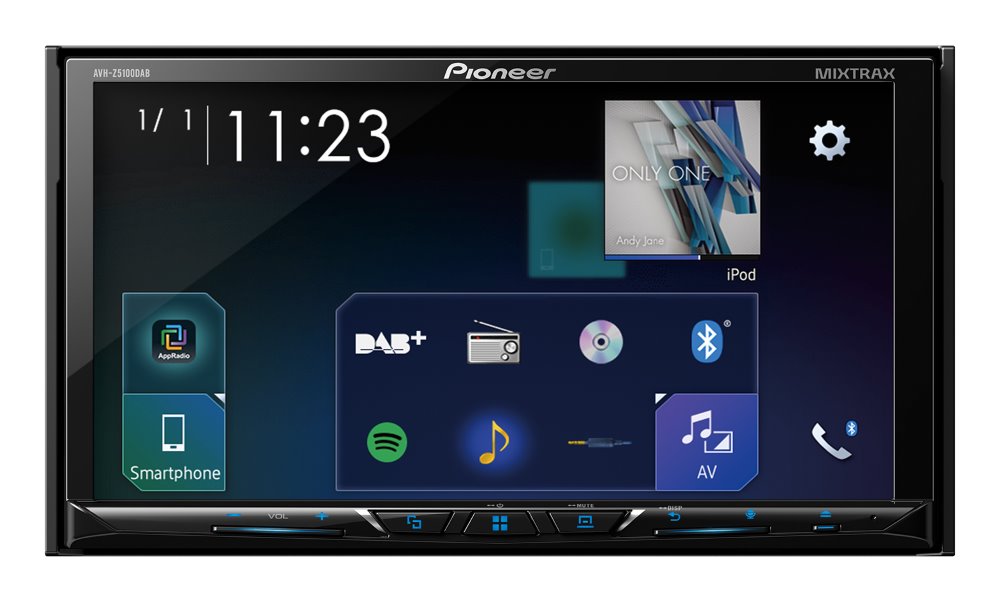 PIONEER AV systém AVH-Z5100DAB/ 7" LCD Touch/ BT/ DVD/ DAB+/ Apple CarPlay/ Android auto
