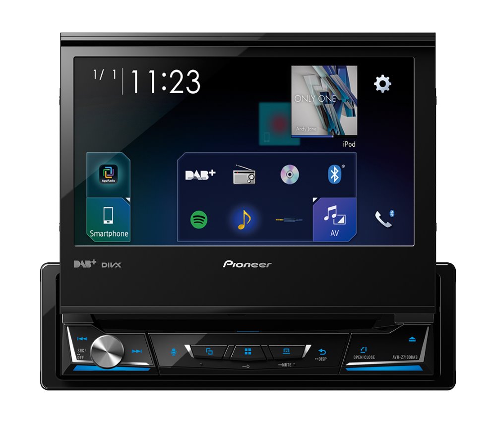 PIONEER AV systém AVH-Z7100DAB/ 7" LCD Touch/ BT/ DVD/ DAB+/ Apple CarPlay/ Android auto