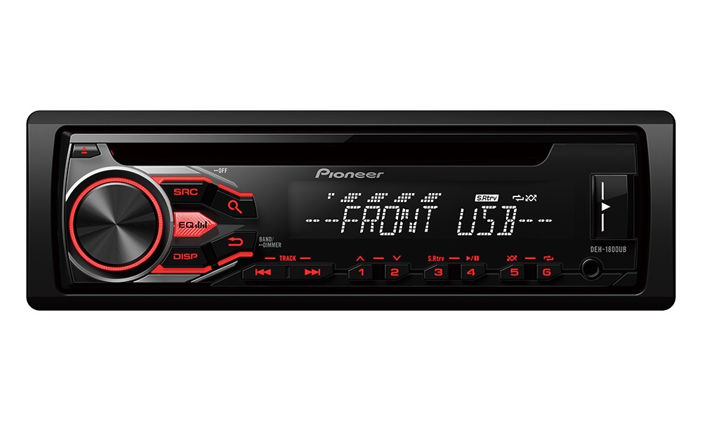 PIONEER DEH-1800UB/ D4Q RDS FM tuner/ USB/ MP3/ WMA/WAV/ iPod podpora/ 4x 50W