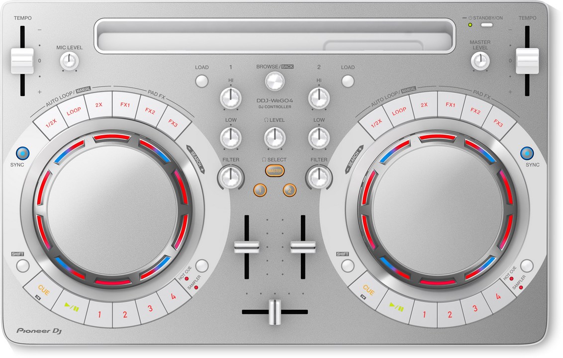 Pioneer DJ kontrolér s Recordbox DJ bílý DDJ-WeGo4-W