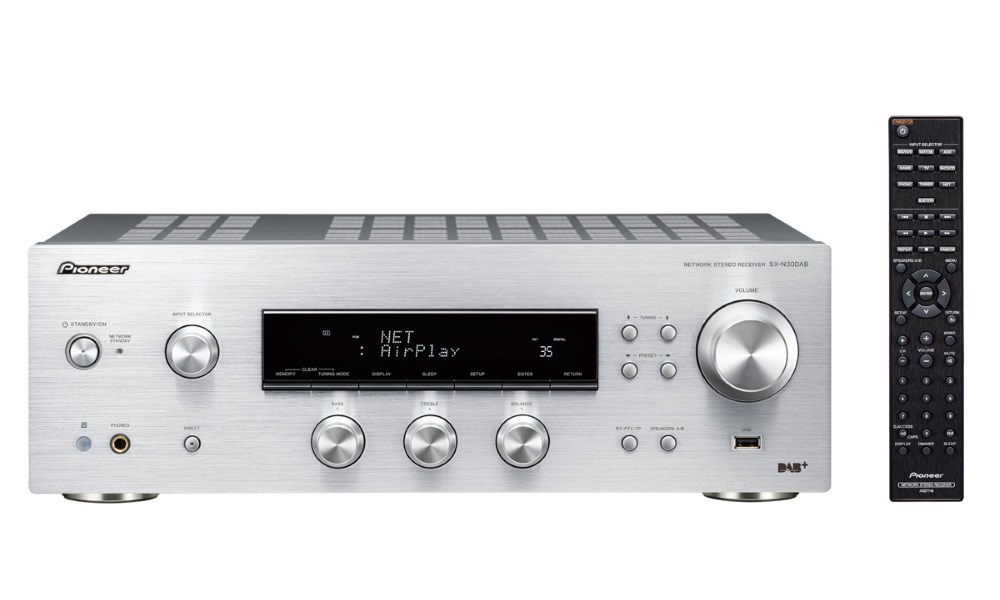 PIONEER SX-N30DAB-S/ stereofonní integrovaný přijímač/ Stříbrný