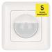 PIR senzor (pohybové čidlo) IP20 500W, biela 8592920157312